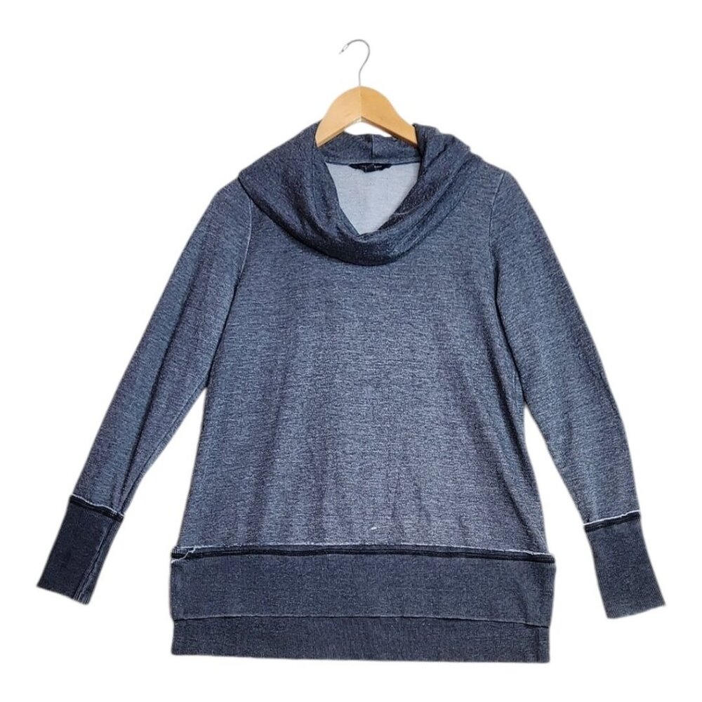 Lucky Brand Cowl Neck Pullover Sweater size Large Grey